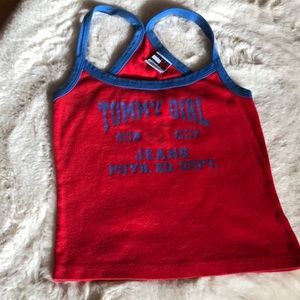 90s Tommy Girl Cherry Racerback Tank Top